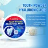 مسحوق بودرة تبييض الاسنان بحمض الهيالورونيك لإزالة التصبغات والجير والبلاك