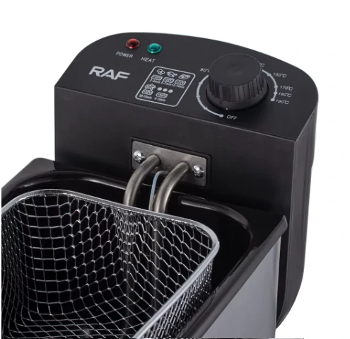 قلاية زيت كهربائية 2000 واط و سعة 3 لتر لطهي أسرع وأكثر أمانًا RAF