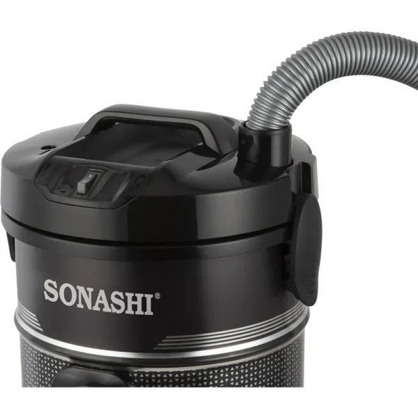 مكنسة Sonashi برميل 2400 واط سعة 25 لتر شفط قوي + وضع النفخ