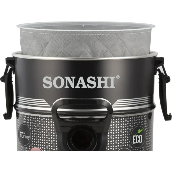 مكنسة Sonashi برميل 2400 واط سعة 25 لتر شفط قوي + وضع النفخ