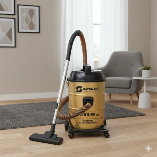 مكنسة برميل جبارة بقوة 2000 واط – سعة 30 لتر Sayona