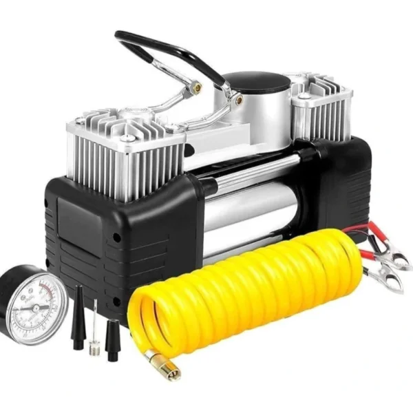 منفاخ سيارات HiMK  – ضغط هواء ثنائي الأسطوانة قوي لسيارات 4×4