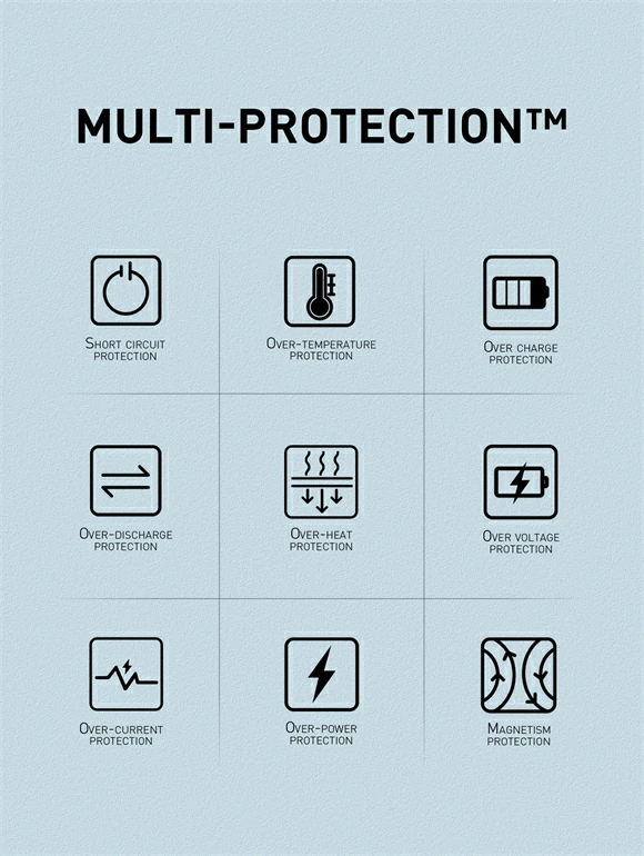 باور بنك مغناطيسي لاسلكي سريع 15W بسعة 10000mAh – LDNIO PQ17