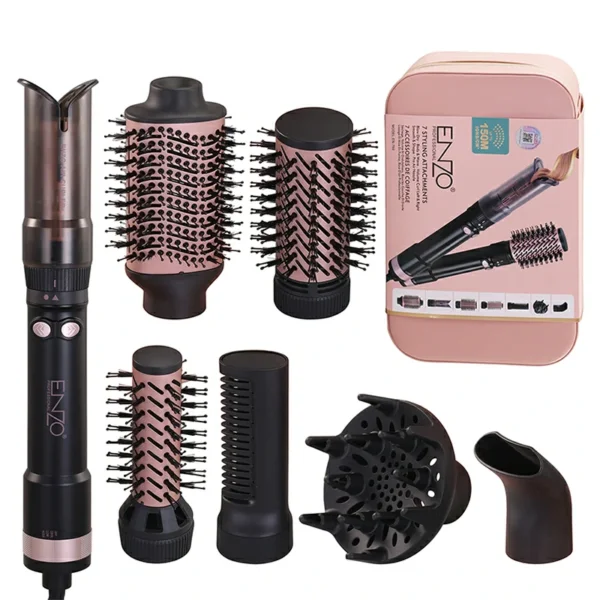 بكج دايسون مجفف الشعر ENZO بقوة 1500 واط لتصفيف كامل بخطوة واحدة 7 في 1