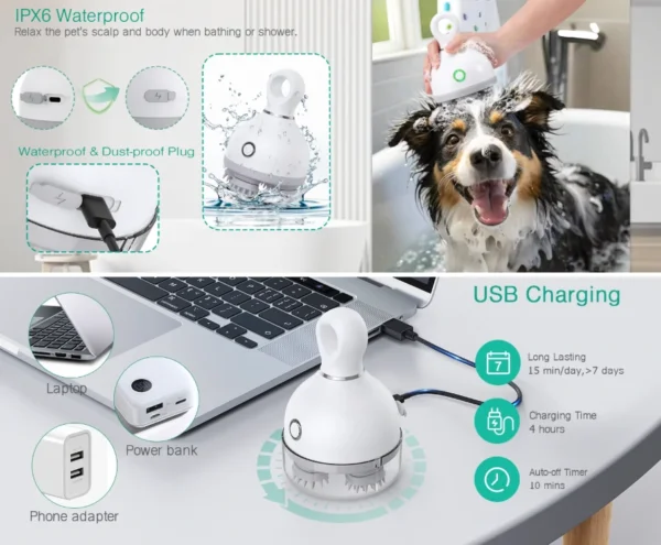 جهاز مساج متعدد الاستخدامات لتدليك عميق و تنظيف لطيف بـ 3 أوضاع