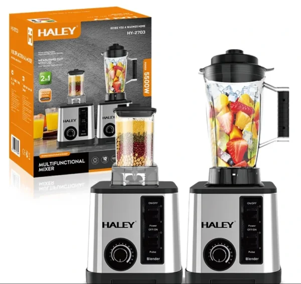 خلاط و فرامة متعدد الاستخدامات بقوة هائلة 5500 واط سعة 2.5 لتر 15 سرعة