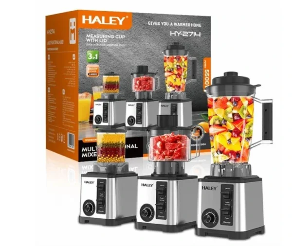 خلاط و محضّرة طعام  متعدد الوظائف قوة عالية 5500 واط سعة كبيرة 3.0 لتر