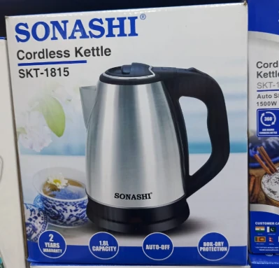 سخان Sonashi الكهربائي –  بقوة 1500 واط سعة 1.8لتر  سرعة، وأمان في جهاز واحد