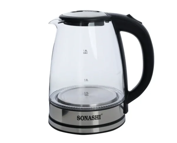 سخان Sonashi كهرباء زجاج بقوة 1500 واط سعة 1 لتر