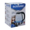 سخان Sonashi كهرباء زجاج بقوة 1500 واط سعة 1 لتر