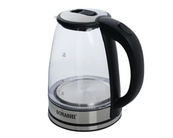 سخان Sonashi كهرباء زجاج بقوة 1500 واط سعة 1 لتر