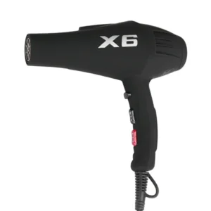 سشوار X6 الاحترافي – قوة هواء قوة عالية 2800 واط مذهلة لشعر أكثر نعومة ولمعانًا