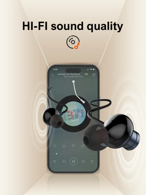 سماعة بلوتوث LDNIO الرقبة ستيريو عالي وبطارية عملاقة حتى 50 ساعة تشغيل N01