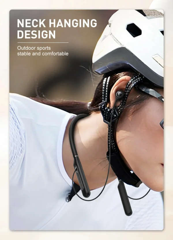 سماعة بلوتوث حول الرقبة بصوت ستيريو عالي الدقة مع مايكروفون LDNIO