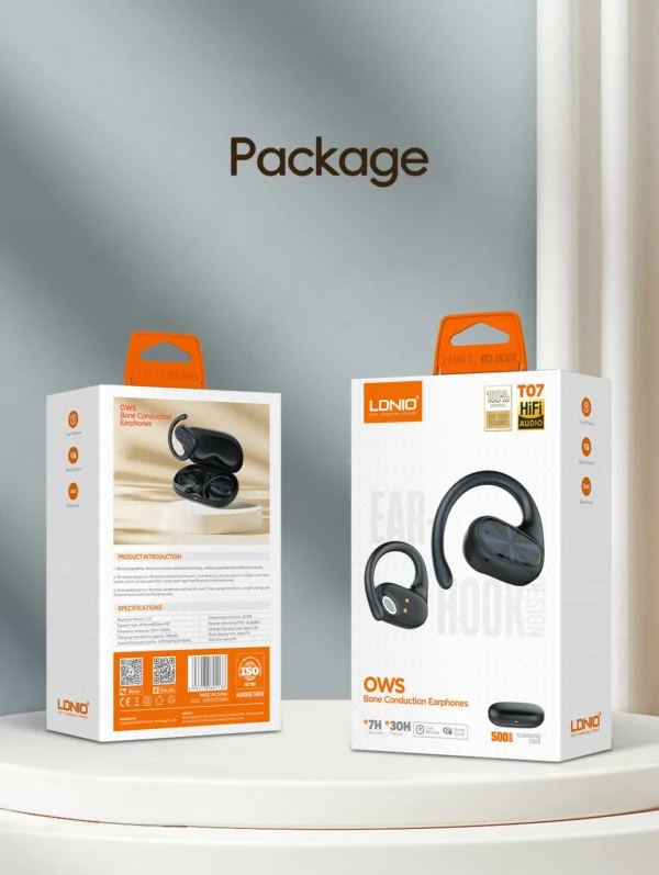 سماعة بلوتوث لاسلكية Over Ear من ماركة LDNIO – موديل T07