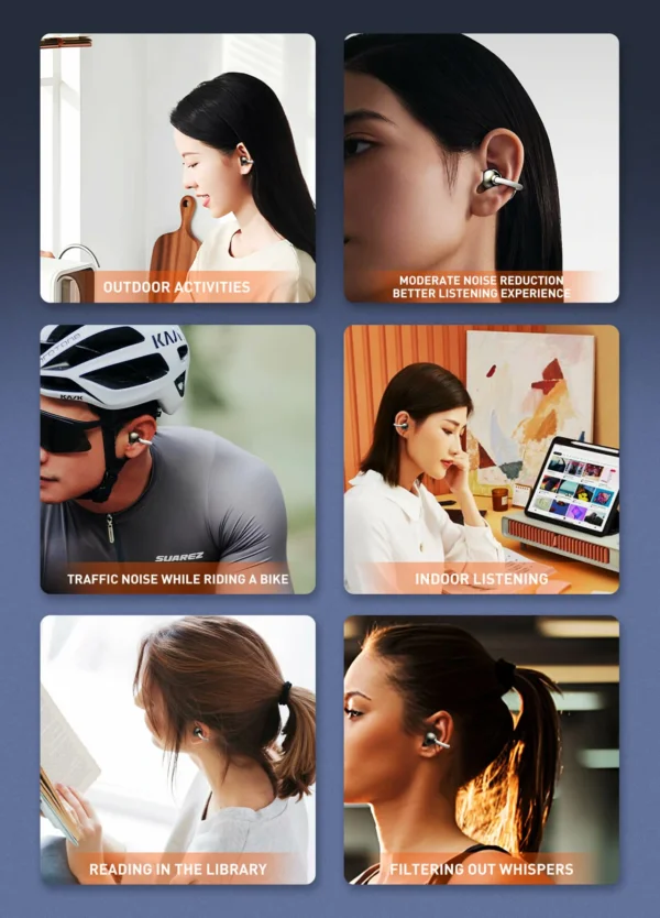 سماعة بلوتوث لاسلكية بتصميم Open Ear من ماركة LDNIO – موديل T09