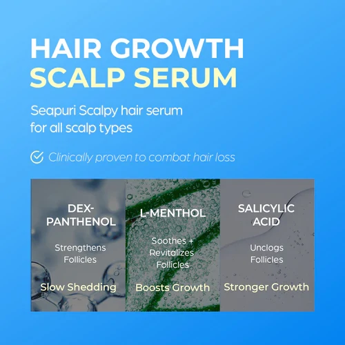 سيروم مكثف لعلاج تساقط الشعر وتقوية فروة الرأس - Seapuri Dr.33 Hair Ampoule 20ml