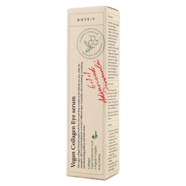 سيروم العيون كولاجين نباتي تجاعيد وانتفاخ وهالات + رأس مساج AXIS-Y Eye Vegan Collagen  – منتجات كورية