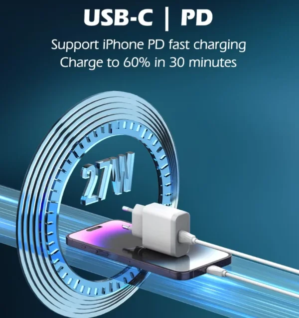 شاحن LDNIO  منزلي سريع PD 27W مع دعم PPS Q122