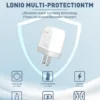 شاحن LDNIO منزلي سريع QC3.0 بقدرة 18W مع منفذ USB واحد (US / EU Plug)