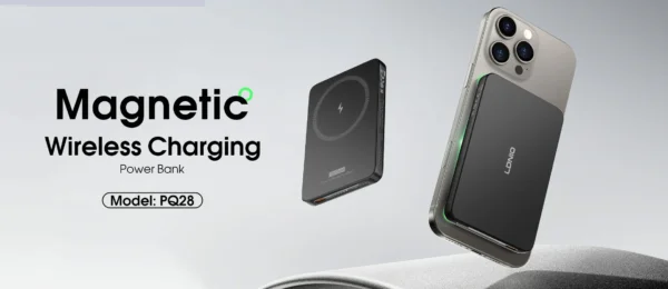 شاحن مغناطيسي لاسلكي سريع 15W بسعة 5000mAh خفيف الوزن ماركة LDNIO (7) شاحن مغناطيسي لاسلكي سريع 15W بسعة 5000mAh خفيف الوزن ماركة LDNIO