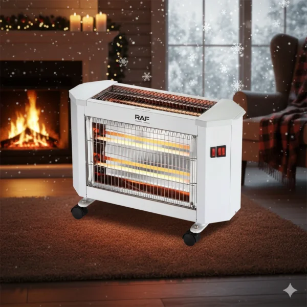 صوبة RAF بقدرة 2000 واط 5شمعات كوارتز 3 جهات تدفئة