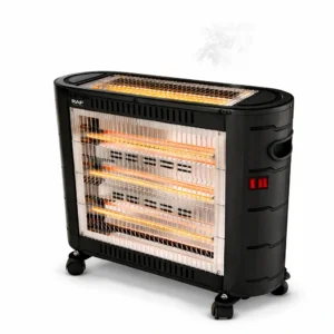 صوبة كوارتز قوية وعملية من RAF بقوة 2400 واط 7 شمعات تدفئة من 3 جهات