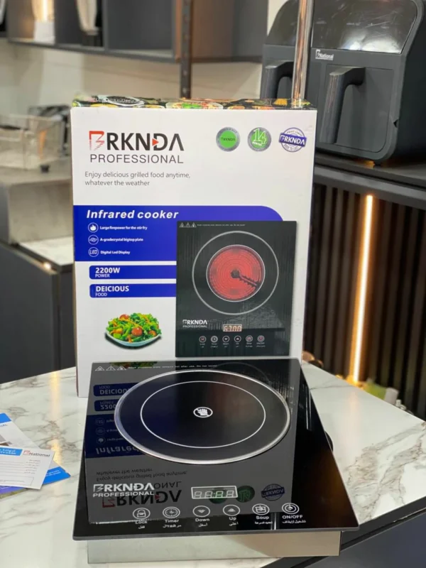 طباخ ليزر زجاجي حراري بالأشعة تحت الحمراء – أداء سريع ودقيق بقوة 2200 واط