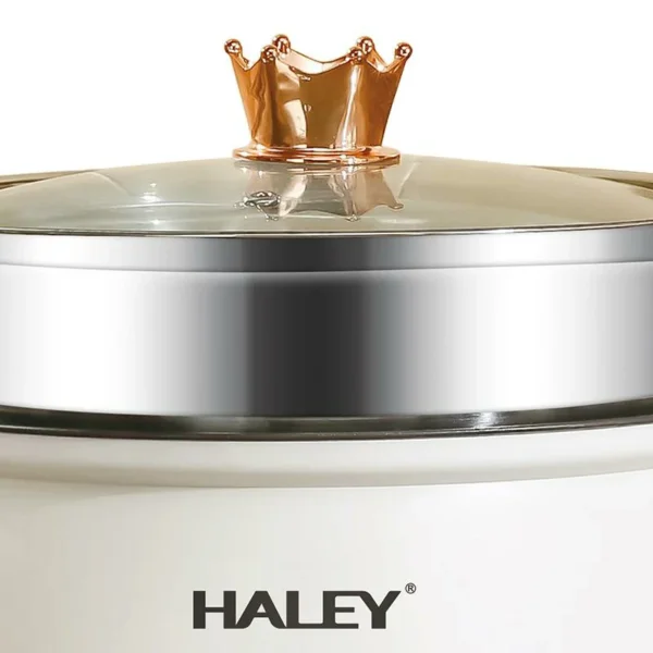 طنجرة كهربائية متعددة الوظائف بسعة 5 لتر + سلة بخار 3 لتر – أداء قوي وتصميم أنيق