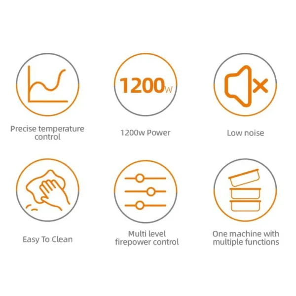 طنجرة كهربائية متعددة الوظائف بسعة 5 لتر + سلة بخار 3 لتر – أداء قوي وتصميم أنيق