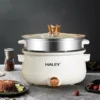 طنجرة كهربائية متعددة الوظائف بسعة 5 لتر + سلة بخار 3 لتر – أداء قوي وتصميم أنيق