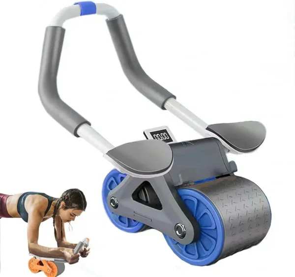 عجلة تمارين لدعم عدة عضلات البطن، الذراعين، الصدر، الظهر و الأرداف والساقين