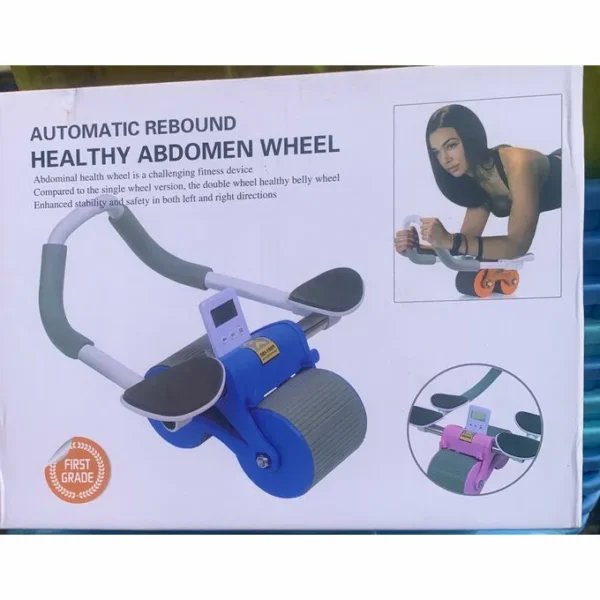 عجلة تمارين لدعم عدة عضلات البطن، الذراعين، الصدر، الظهر و الأرداف والساقين
