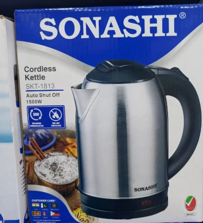 كتيل Sonashi  – بقوة 1500 واط سعة 1.8 لتر أنيقة وسريعة الغليان