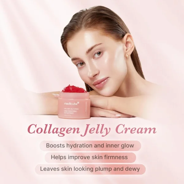 كريم Collagen Jelly Cream لإشراقة الزجاج الكوري وترطيب عميق (7) كريم كولاجين جيلي لبشرة مشدودة Medicube COLLAGEN JELLY CREAM - منتجات كورية