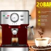 ماكينة الإسبريسو Sayona قوة 20 بار 1100 واط لاستخلاص مثالي للقهوة