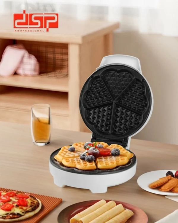 ماكينة صنع الوافل على شكل قلب من DSP – أداء قوي 1000 واط