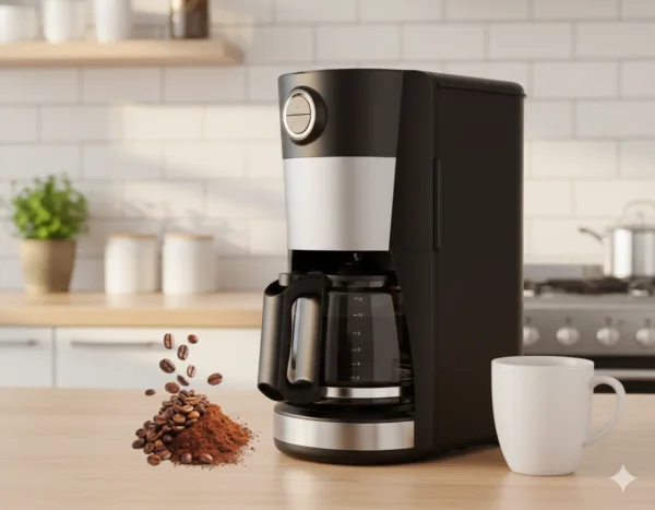 ماكينة قهوة الأمريكية Sayona مع مطحنة سعة 12 كوب فلتر نايلون دائم قابل للغسل