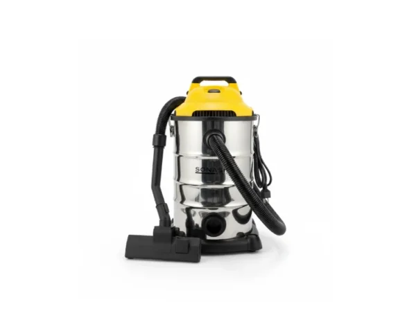 مكنسة Sonashi الصناعية سعة 30 لتر – بقوة 1600 واط لتنظيف جاف/رطب