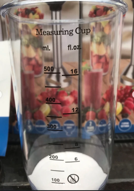 هاند بلندر Sonashi ستانلس ستيل شفرات حادة  + كوب قياس