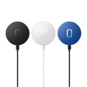 شاحن لاسلكي مغناطيسي بقوة 15 واط JR-A28 – أسود