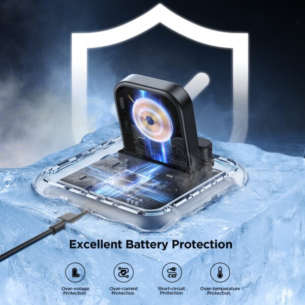 شاحن ساعة آبل JR-WQW03 بلا سلك - أسود