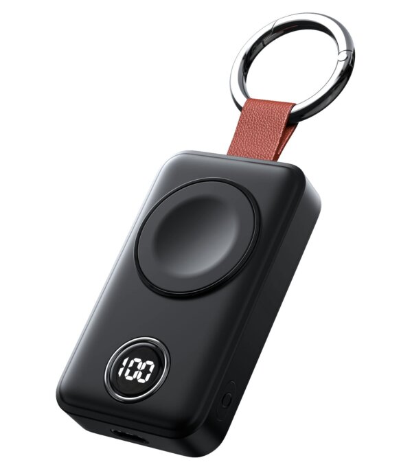 شاحن ساعة آبل اللاسلكي JR-WQW01 بسعة 2000mAh - أسود