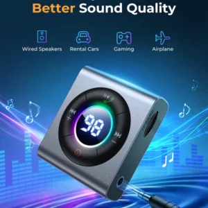 مستقبل لاسلكي JR-CB2 ثنائي الوضع Bluetooth 5.3 - رمادي داكن