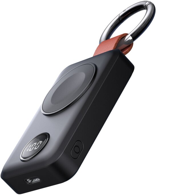 شاحن ساعة آبل اللاسلكي JR-WQW01 بسعة 2000mAh - أسود