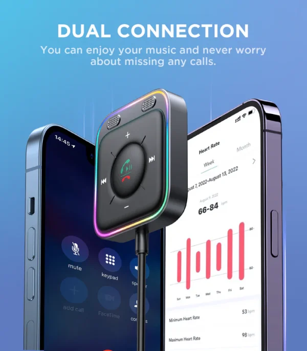 مستقبل لاسلكي JR-CB3 - دعم تقنية Bluetooth 5.3 واستقبال الصوت بسهولة