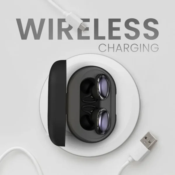 سماعات FUSION TWS مع إلغاء الضوضاء النشط – أسود وChampagne