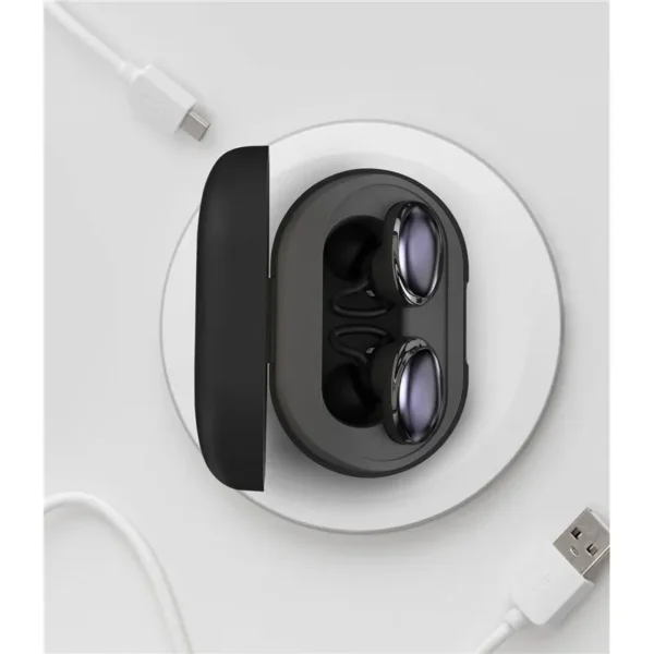 سماعات FUSION TWS مع إلغاء الضوضاء النشط – أسود وChampagne