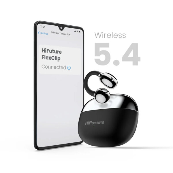 سماعة FlexClip Premium Open-Ear مع Bluetooth 5.4 وعمر بطارية طويل