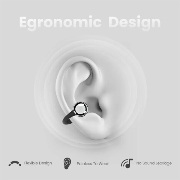 سماعة FlexClip Premium Open-Ear مع Bluetooth 5.4 وعمر بطارية طويل